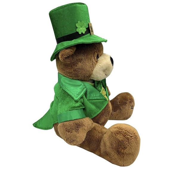 Boozy Bear St. Patrick’s Novelty Drinking Alcohol Gift w Hidden SS 750ml Flask - Picture 2 of 5